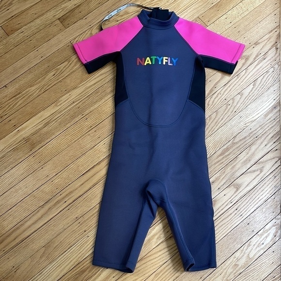 NATYFLY Kids Wetsuit Premium 2mm Neoprene Short Sleeve 3xl 10-12 years - Picture 5 of 8